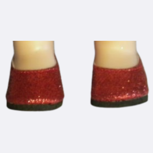 Wellie Red Glitter Shoe