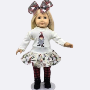Gnome skirted tee with Leggings