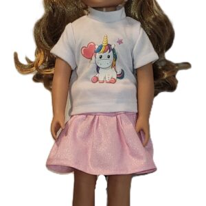 Unicorn tee and skirt - 392