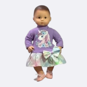 Unicorn Dress with leggings for Bitty
