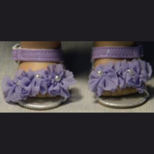 Lavender Flowered Sandals