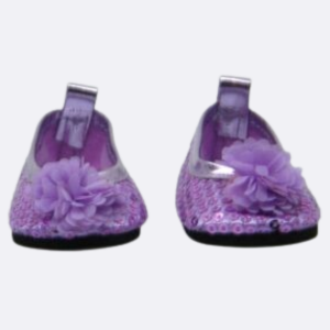 Lavender Flowered Shoes