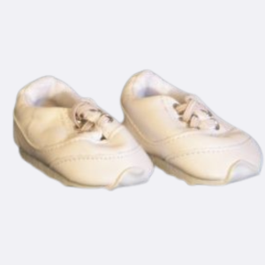 White no-tie Leather Sneakers