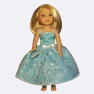 Wellie Aqua Princess Dress