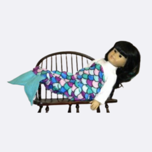 Mermaid Sleeping Bag with attached pillow