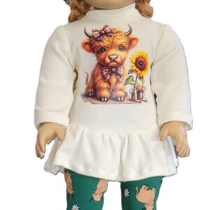 Highland cow tunic and leggings