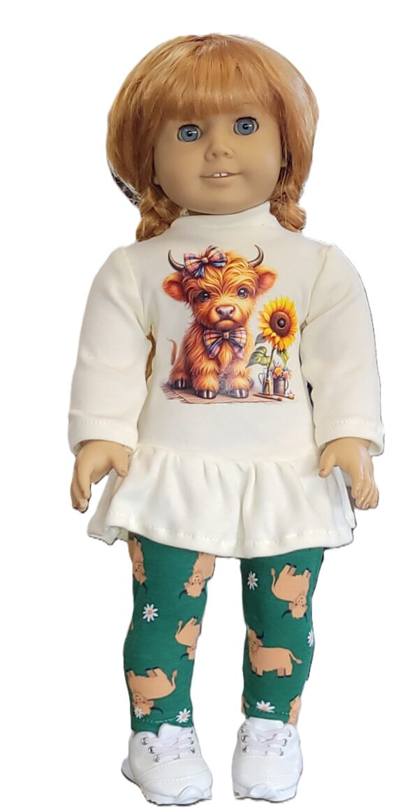 Highland cow tunic and leggings