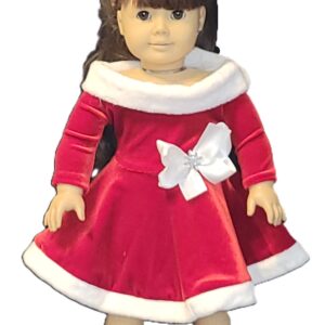 Christmas velvet off-the-shoulder dress
